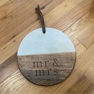 Mr. & Mrs. Charcuterie/Cutting Board Decor
